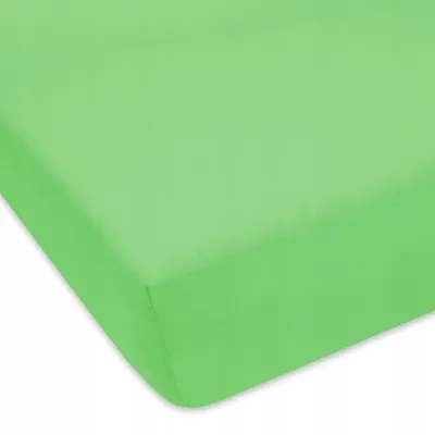Produktbild von Designpremium Jersey Bettlaken grün mit Gummizug 70x160 cm