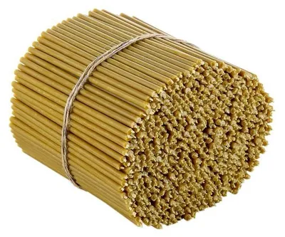 Produktbild von Bienenwachskerzen, gelb, für Gebet und Dekoration, 300 Stück