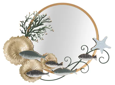 Immagine prodotto di Mauro Ferretti specchio da parete pesce 88,9x7,6x65,4 cm multicolore