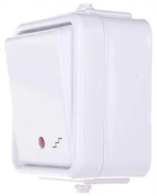 Produktbild von Schneider Electric WNT600CS01 Wechselschalter weiß Aufputz mit Beleuchtung