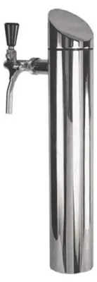 Image de Colonne à bière - Modèle Tower, brossé mat, 1 ligne
