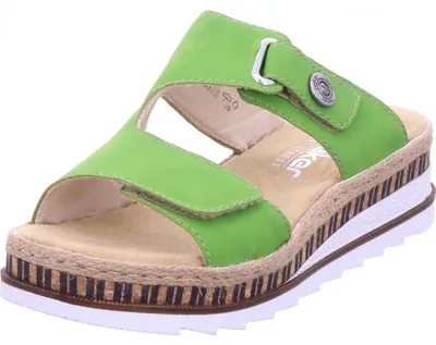 Produktbild von Rieker fsk damen sandalen Pantolette grün in Gr. 39