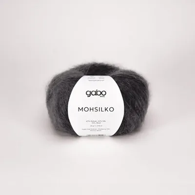 Produktbild von GABO Wool Mohsilko 4403 Graphitstahl – weiches, feines Strick- und Häkelgarn