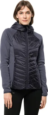 Produktbild von Jack Wolfskin Routeburn Pro Hybrid Damen Daunenjacke Grau XL