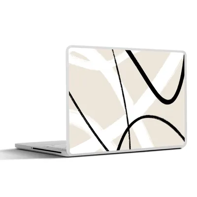 Produktbild von MuchoWow® Laptop Aufkleber Sticker Cover Linie - Abstrakt - Minimalismus - Pastell 36.5x27.5 cm - Laptop-Sticker