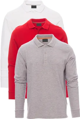 Produktbild von Mivaro Herren 3er Pack Poloshirt Langarm - aus reiner Baumwolle - Regular Fit - Polo Shirt mit Knopfleiste und Kragen - atmungsaktiv und hautfreundlich ideal für Arbeit Freizeit und Büro