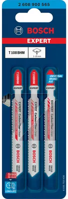 Zdjęcie produktu dla Bosch 2 608 900 565, Ostrze wyrzynarki, Płyta pilśniowa, Plastik, Węglik, Niebieski, 2,2 mm, 2 cm