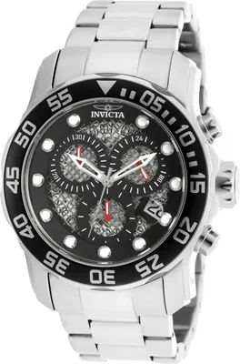 Immagine prodotto di Invicta Pro Diver 19836 Orologio da Uomo - Movimento al Quarzo - Acciaio Inossidabile con Quadrante Nero - 48 mm