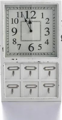 Produktbild von Wanduhr Lorcano Weiß H 50cm - Modernes Design, Zeitloses Accessoire