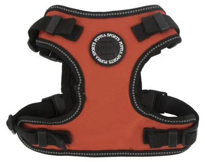 Image de Harnais de sécurité pour chien Puppia PLRA-HF9323, modèle pour voyage, tailles F et M, couleur orange