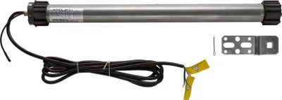 Produktbild von Funk-Rollladenmotor TDEF, TDEF 40/13 (40 Nm / SW60) leiser Funkmotor mit Rolling Code, Blockiererkennung, Zwischenposition, IP44, inkl. Adapter & Lager Jarolift