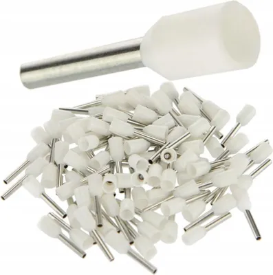 Produktbild von Isolierte Aderendhülsen 0,75/10 weiß (100 Stk.)