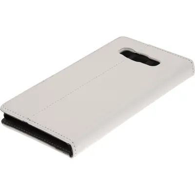 Produktbild von PhoneNatic Kunst-Lederhülle kompatibel mit Samsung Galaxy J5 (2016) J510 - Book-Case weiß + 2 Schutzfolien