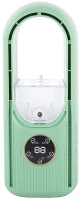 Obrázek produktu pro Verk 16032 Stolní bezlopatkový ventilátor s LED osvětlením zelený