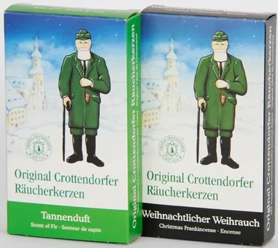 Produktbild von Original Crottendorfer - 2er Set Räucherkerzen Räucherkegel - Tanne & Weihrauch