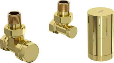 Produktbild von Mexen G05 Thermostat-Set, Eckform, Gold - W901-958-50