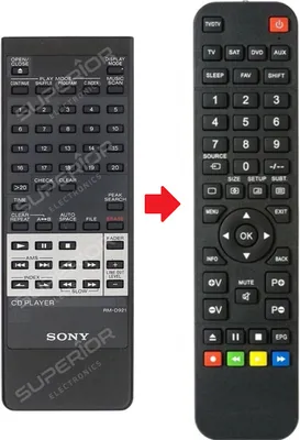 Produktbild von Ersatz Fernbedienung für Sony RM-D921 | RM-D991 | RM-D993 | RM-D994