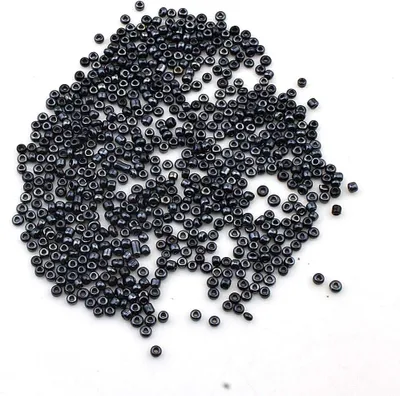Immagine prodotto di Perline di vetro rotonde, colori metallici, 3 mm di diametro, 3300 pezzi, ideali per lavori di artigianato
