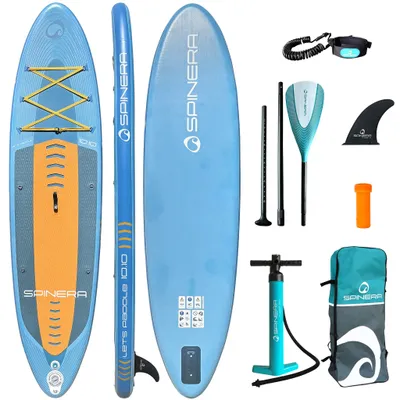 Produktbild von Spinera SUP Board Let's Paddle 10'10 (330cm) aufblasbar Allround Set mit Zubehör – 140kg Traglast