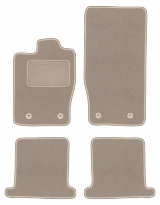 Image de Tapis de sol en moquette pour Jaguar XK 2006-2014 (coupé) – jeu 4 pièces, beiges, sur mesure – Wielganizator LUX