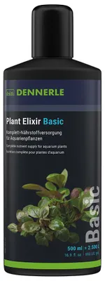 Produktbild von Dennerle Plant Elixir Basic, 500 ml - Komplett-Nährstoffversorgung für Aquarienpflanzen, Universaldünger für sattgrüne Blätter