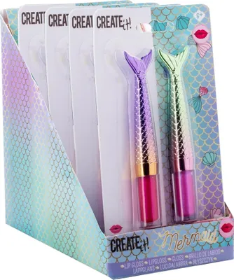 Immagine prodotto di CREATELO! Lucidalabbra a sirena confezione da 2 pezzi 84612 /6