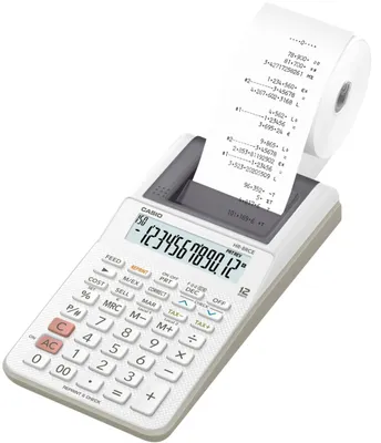Immagine prodotto di CASIO HR-8RCE-WE CASIO HR-8RCE Tischrechner druckend weiß