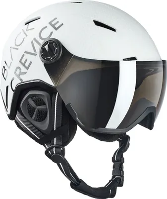 Produktbild von BLACK CREVICE - Ski-& Snowboardhelm - Modell: VAIL - Visor | Farbe: Weiß Carbon | Größe: L (58-61 cm)
