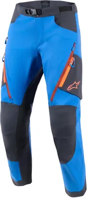 Image de Alpinestars Maxdura, pantalon textile pour moto, bleu/gris, taille 38