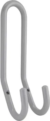 Produktbild von Huthaken Nora Breite 51 mm, Höhe 192 mm, Stahl weißaluminium (ca. RAL 9006)