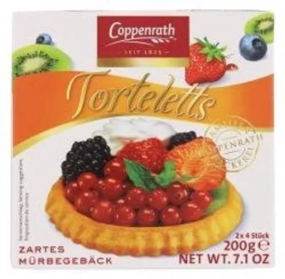 Produktbild von Coppenrath křehké křehké koláčky pečené mini koláčové základy 200g