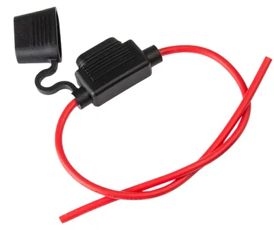 Sicherungshalter für Kfz, Flachsicherung, 14 AWG, 34 cm, 32 V, 30 A
