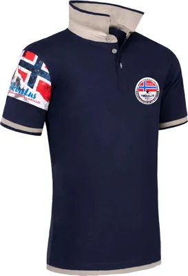 Zdjęcie produktu dla Nebulus Poloshirt PARAS Herren, Koszula, Bluza, Polo, P4008 - Herren, navy-grau, XXL