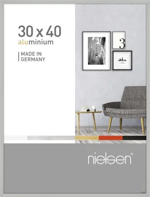 Obrázek produktu pro Nielsen hliníkový fotorámeček Pixel 30x40 cm stříbrný mat prémiové sklo