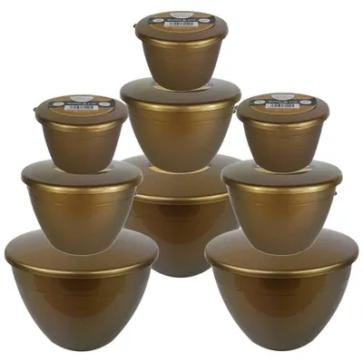 Puddingformen Gold, 9-teilig, 3x 140 ml, 3x 570 ml, 3x 1,14 l