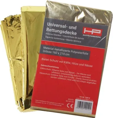 Image de Couverture de survie DIN 13164 L2100xl1600xH0,2ca.mm Dimensions de pliage env.144x80x20mm