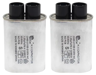 2 Stk. 1 µF Hochspannungskondensator CH85 2100 V AC 4,8 mm