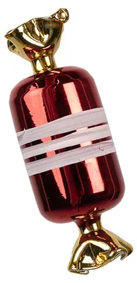 Produktbild von Clayre & Eef Weihnachtsanhänger Ø 5x14 cm Rot Glas