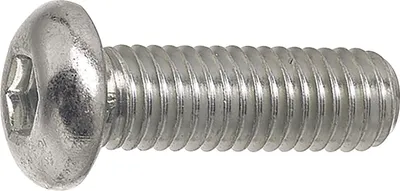 Produktbild von Linsenkopfschrauben ø M 5x10 mm TX40 Torx Schrauben ISO738008.8 verzinkt