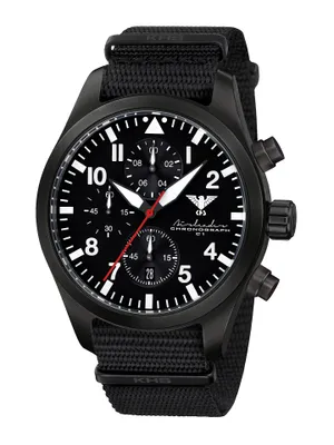 Produktbild von KHS AIRBSC.NB Herrenarmbanduhr Airleader Chronograph Schwarz