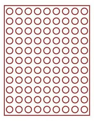 Produktbild von Lindner 2550E Velourseinlage rot 2550E (Ø 20 mm)