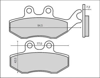 Immagine prodotto di Pastiglie Freno Kh374 Rieju 50/125, Anteriori (Ft 3043)
