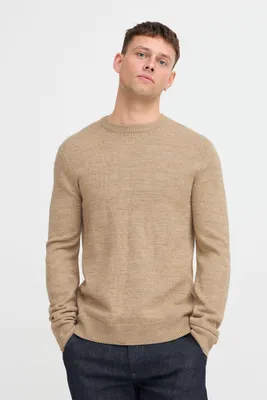 Produktbild von Blend BHPullover Herren Strickpullover Feinstrick Pullover mit Rippkragen Rippbündchen Regular fit