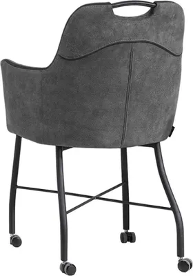 Produktbild von MX Sofa Floria Stuhl mit Rollen - Anthrazit