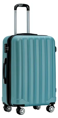 Produktbild von Reisekoffer Set 2080 – Trolley Koffer in XL, L und M – TSA-Schloss, Zwillingsrollen, Hartschale, Handgepäck (Ice Blue, L)