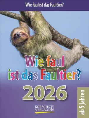 Produktbild von Wie faul ist das Faultier? 2026