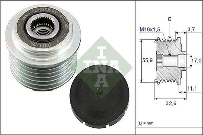 Produktbild von INA Generatorfreilauf Riemenscheibe Lichtmaschine