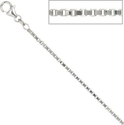 Produktbild von JOBO Venezianerkette 925 Sterling Silber 2,0 mm 50 cm Halskette Kette Karabiner