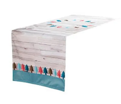 Produktbild von Tischläufer Carla - Weihnachten Tannenbäume ca 42 x 145 cm Weihnachtsdecke