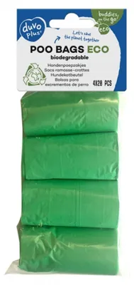 Obrázek produktu pro Sáčky na psí exkrementy Duvoplus eco green - 4 x 20 kusů